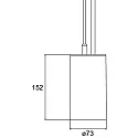 Brumberg Pendel TRAXX MAXI rund, omskiftelig LED IP20, sort 