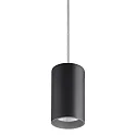 Pendel TRAXX MAXI rund, omskiftelig LED IP20, sort 