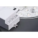 CMD Creative Metalldesign Outdoor LED wall luminaire 16/1 with motion detector, IP44, 12W 3000K 1200lm, stainless steel / opal glass, anthracite