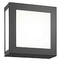 Udendørs wall luminaire 22 x 22 firkantet E27 IP44, antracit