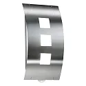 Outdoor wall luminaire AQUA TOMA with motion detector, IP44, E27, stainless steel / opal glass, brushed
