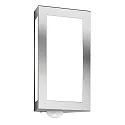 Udendørs wall luminaire AQUA LONG lang, med bevægelsesdetektor E27 IP44, rustfrit stål børstet