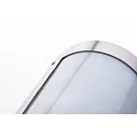 CMD Creative Metalldesign Udendørs wall luminaire 1-fold, lang, halvrund, med sensor IP44, rustfrit stål 