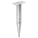 Ground spike SQUARE for CMD floor luminaires, metal