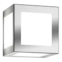 Udendørs wall luminaire AQUA CUBO Kubusform E27 IP44, rustfrit stål børstet