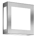 Udendørs wall luminaire AQUA LEGENDO firkantet E27 IP44, rustfrit stål