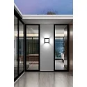 CMD Creative Metalldesign Outdoor wall luminaire AQUA LEGENDO, IP44, 2x E27, stainless steel / opal glass, anthracite