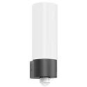 Udendørs wall luminaire AQUA WALL cylindrisk, med bevægelsesdetektor E27 IP44, antracit