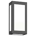 Udendørs wall luminaire AQUA RAIN firkantet E27 IP44, antracit