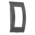 Outdoor wall luminaire AQUA QUADRAT with motion detector, IP44, E27, stainless steel / opal glass, anthracite