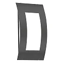Udendørs wall luminaire AQUA QUADRAT firkantet, buet E27 IP44, antracit