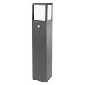 CMD Creative Metalldesign Udendørs stativlampe firkantet, med sensor, 3-polet E27 IP54, antracit