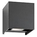 Udendørs wall luminaire up / down, justerbar IP54, antracit 