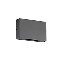 outdoor wall luminaire DOUBLE ANGLE ADJUST up / down, adjustable IP65, anthracite