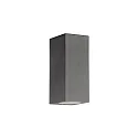 Udendørs wall luminaire up / down, firkantet GU10 IP65, antracit