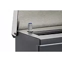 CMD Creative Metalldesign Postkasse med avisholder ENGRAVED INOX BAR Lasergravering, antracit, rustfrit stål