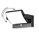 outdoor wall luminaire CCT Switch, tiltable, with motion detector IP54, anthracite