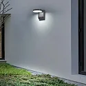 CMD Creative Metalldesign outdoor wall luminaire CCT Switch, tiltable IP54, anthracite