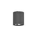 Udendørs loftlampe Ø 9CM CLEAR rund, CCT Switch IP65, antracit, pulverlakeret
