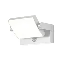Udendørs wall luminaire CCT Switch, vipbar, med bevægelsesdetektor IP54, hvid