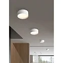 Udendørs loftlampe Ø 15CM rund, CCT Switch, med diffuser IP44