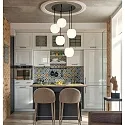 Casablanca pendant luminaire ACAI 16 5 flames, round E27 IP20, mat, opal white dimmable