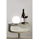 Casablanca Bordlampe ACAI 16 med afbryder E27 IP20, mat, opal hvid dæmpbar