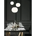 Casablanca pendant luminaire ACAI 16|21|26 3 flames, round E27 IP20, mat, opal white dimmable