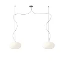 Pendant luminaire AIH, 2x E27, IP20, white matt