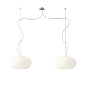 Pendant luminaire AIH, 2x E27, IP20, white glossy