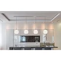 Casablanca Pendant luminaire BALL S, 4x E27, IP20, opal white matt