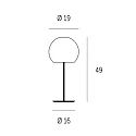 Casablanca Bordlampe BALL, 2x G9, IP20, opal hvid matt