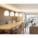 Casablanca Pendant luminaire BAGAN, E27, IP20, opal white matt