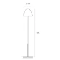 Casablanca Standerlampe BELL, 2x E27, IP20, hvid matt
