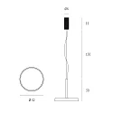 Casablanca LED Pendel CLAVIO FLAT, 4x 6W, 2700K, 2680lm, IP20, Lava antracit / sort matt