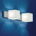 Væglampe CUBE, 2x G9, IP20, opal hvid matt