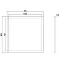 Deko-Light LED panel STANDARD RGBNW 940 - 620x620MM 4 kanal, RGBW, ekskl. strømforsyning, dæmpbar 94W 4200lm RGB + 4000K 110° CRI >90