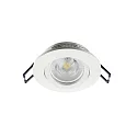 Deko-Light Indbygnings loftlampe SAMSOLA rund, svingbar GU10 / GU5.3, hvid mat dæmpbar