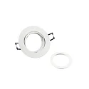 Deko-Light Indbygnings loftlampe SAMSOLA rund, svingbar GU10 / GU5.3, hvid mat dæmpbar