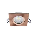 Deko-Light Indbygnings loftlampe SAMSOLA firkantet, svingbar GU10 / GU5.3, kobber dæmpbar