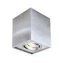 Kapego Loftlampe, Dato, 220-240V AC / 50-60Hz, GU10, 50W, aluminium, børstet sølv