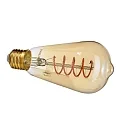Lyskilde Edison pæreformet MASTER VALUE ST64 GOLD E27 4W 250lm 1800K CRI 80 dæmpbar