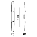 Deko-Light Deko-Light LED Væglampe APODIS 800, højde 80cm, 12W 3000K 450lm 30°, dæmpbar, rosa guld