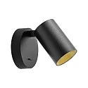 Deko-Light Læselampe CAN TILT ROUND rund, med afbryder, kardanisk drejning GU10 IP20, sort 