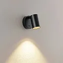 Læselampe CAN TILT ROUND rund, med afbryder, kardanisk drejning GU10 IP20, sort 