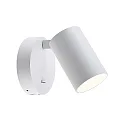 Deko-Light Læselampe CAN TILT ROUND USB rund, med afbryder, med USB-opladningsfunktion, kardanisk drejning GU10 IP20, hvid 
