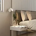 Deko-Light Læselampe CAN TILT ROUND USB rund, med afbryder, med USB-opladningsfunktion, kardanisk drejning GU10 IP20, hvid 