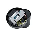 Læselampe CAN TILT ROUND USB rund, med afbryder, med USB-opladningsfunktion, kardanisk drejning GU10 IP20, sort 