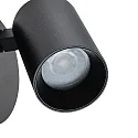 Læselampe CAN TILT ROUND USB rund, med afbryder, med USB-opladningsfunktion, kardanisk drejning GU10 IP20, sort 