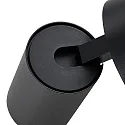 Læselampe CAN TILT ROUND USB rund, med afbryder, med USB-opladningsfunktion, kardanisk drejning GU10 IP20, sort 